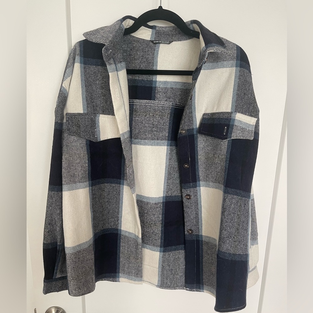 Blue shacket